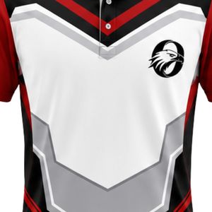 Conjunto de Cricket Sublimado Rojo, Blanco y Negro para Hombre, Jersey y Pantalones Cortos, Uniforme Deportivo de Manga Corta para Equipo, Ropa para Partidos y Entrenamiento al Aire Libre - Product Image 5