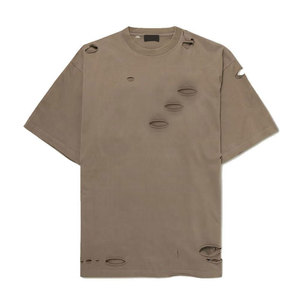 Soft Fabric Everyday Essential For Trend Inspired Looks Distressed T Shirt With Quality Finish Distressed T Shirt - Product Image 1