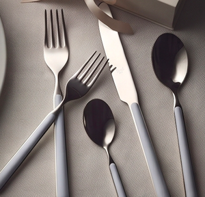 Modest Light Blue Handle Cutlery Set <b>Flatware</b> With Silver Finished Utensils For Dining Kitchen Tableware Wedding And Daily Use - Product Image 5