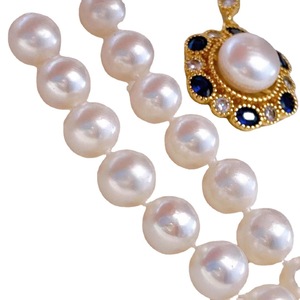 Ensemble de bijoux fins importés Haoshi - Boucles d'oreilles en perles de tournesol + collier 8 mm en argent pur, épingle d'oreille de taille environ 8 mm - Product Image 5