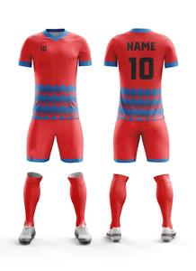 Uniforme de Fútbol Personalizado de Fábrica, Conjunto Completo de Camiseta de Fútbol Clásica, Unisex, Manga Corta, Secado Rápido, Transpirable, Cuello Redondo - Product Image 4