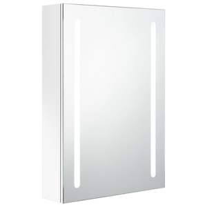 Gabinete de Baño de MDF Blanco Brillante con Espejo LED y Acabado de Melamina - Product Image 2