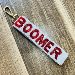 Boomer Sooner Sangles de clé perlées Sangle de clé de perle de rocaille brodée pour pochette et clés. - Product Image 1