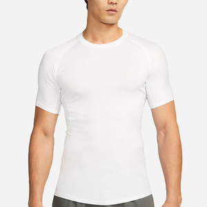 <b>Compression</b> <b>shirts</b> <b>men</b> custom OEM design performance fit polyester breathable quick dry fabric for fitness and sports activity - Product Image 1