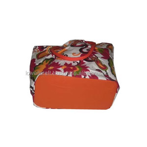 Fabric Printed Canvas Carry <b>Bag</b> for Multipurpose Shopping Reusable Shoulder Tote <b>Bag</b> for Women Flower Print Canvas Beach <b>Bag</b> - Product Image 3