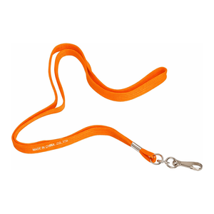 Lanière orange Brady pour badges nominatifs, cartes d'identité et badges dans les laboratoires et les bureaux - Product Image 1