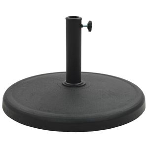 Base per Ombrellone Rotonda in Poliresina Nera da 18,5 kg per Ombrelloni da Patio e Basi per Ombrelloni - Product Image 2