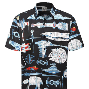 เสื้อเชิ้ตผู้ชายแขนสั้นลายทรอปิคอลสำหรับอากาศร้อน สวมใส่สบายๆ ไปเที่ยวชายหาด ติดกระดุม สีสันสดใส เหมาะสำหรับฤดูร้อน - Product Image 1