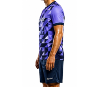 Personaliza tus Propias Camisetas de Fútbol Clásicas con Impresión Digital, Conjuntos de Camisetas de Fútbol Vintage de Alta Calidad para Adultos en Azul, Rojo y Blanco, Transpirables