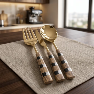 Juego de Servidores de Ensalada Clásicos de Acero Inoxidable, Utensilios para Servir en la Cocina, Mesa de Comedor, Restaurante, Hotel, Catering y Uso Doméstico - Product Image 6