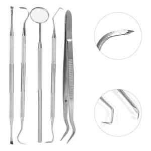 Premium Manual Reusable Dental Instruments Set with Carrying Case Professional Tools for Oral Examination By Dentavex - Product Image 1