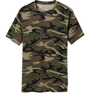 Camiseta de camuflaje para senderismo y viajes, corte regular, transpirable, de manga corta, para camping y actividades al aire libre. - Product Image 1
