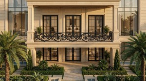 Balustrade décorative en fer forgé, résistante à la rouille, pour villa, porche résidentiel, escalier, salle de sport - Product Image 2