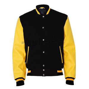 Veste universitaire en cuir personnalisée en gros, matériau de qualité supérieure, vêtements d'équipe élégants - Product Image 1