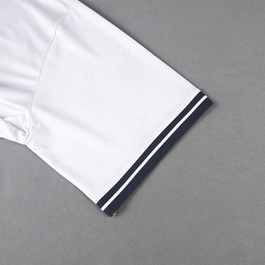 Camisa de Manga Corta Blanca para Hombre con Logotipo Personalizado, Transpirable, de Poliéster Tejido, con Bolsillo, Estampado Frontal Informal, Servicio OEM - Product Image 5