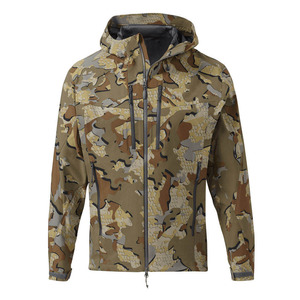 OEM Custom Mens Desert <b>Camo</b> Softshell <b>Jacket</b> Windproof <b>Waterproof</b> Mountain Hunting Coat Hooded Tactical Outerwear Custom Logo - Product Image 1