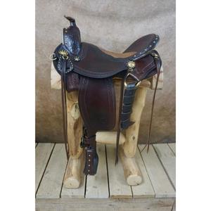 Silla de Montar Inglesa Hecha a Mano de Cuero de Búfalo Genuino Ecológico para Carreras de Caballos, Duradera, Suave y Cómoda, con Estructura de Madera y Alfombrillas para Caballos - Product Image 4