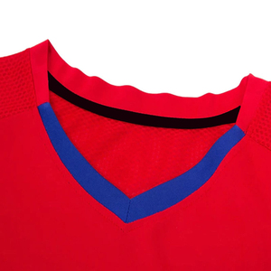 High Quality ODM OEM Customized <b>Soccer</b> Team Wear Training Jersey 100% Polyester Breathable Quick Dry V Neck Short Sleeve Uniform - Product Image 5