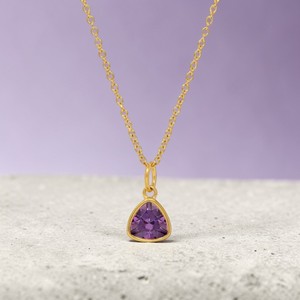 Collier en quartz citrine Trillon fait main, serti clos, pierre précieuse facettée, vente en gros, cadeau pour elle - Product Image 5