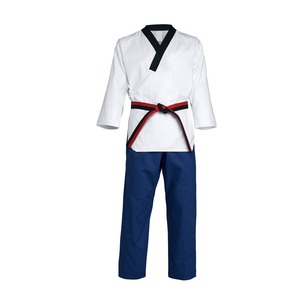 Nuevo Diseño, Uniforme de Taekwondo Más Vendido, 100% Algodón, Personalizable, MOQ Bajo, Precio al por Mayor - Product Image 1