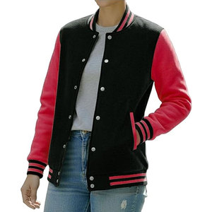 Chaquetas Varsity para Mujer, Chaqueta Casual Estilo Letterman, Chaqueta Bomber de Béisbol para Mujer, Ligera, Elegante, para Uso Diario - Product Image 1