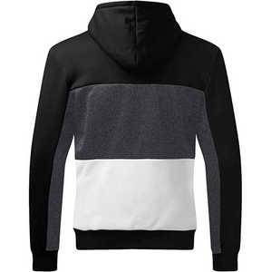 Sweat-shirts pour hommes, dernière mode d'hiver, couleur contrastée, polaire, 100% coton, séchage rapide et respirant, logo de marque personnalisé - Product Image 5