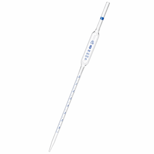 ปิเปตวัดปริมาตรขนาด 8 มล. เกรดห้องปฏิบัติการ ทำจากแก้วบอโรซิลิเกต แบบมีขีดวัดเดี่ยว ความแม่นยำสูง สำหรับการวัดของเหลว - Product Image 2