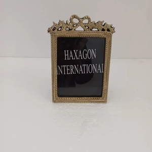 Metal Brass <b>Photo</b> <b>Frame</b> With Decorative Detailing Antique Gold Finished Perfect For Framing Special Memories In Elegant Style - Product Image 5