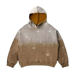 Custom Design High Quality <b>Pullover</b> <b>Men</b> Rhinestone Hoodies Solid Casual Plus Size <b>Men</b> Rhinestone Hoodies - Product Image 1