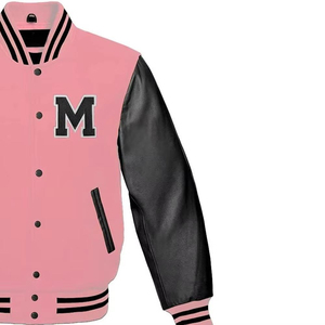 Vintage Varsity Baseball <b>Jacket</b> Ribbed Collar Custom Embroidery Canvas Eco-Friendly Breathable <b>Jacket</b> <b>Winter</b> <b>Jacket</b> - Product Image 6