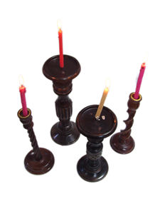 Elegante Portavelas de Madera Hecho a Mano con Diseño de Cuerda para Decoración del Hogar, Iluminación Festiva y Creación de Ambiente Romántico - Product Image 4