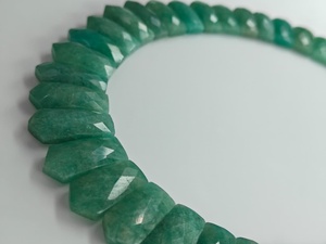 Collar de Amazonita de la Mejor Calidad 2026, Azul y Verde, con Piedras Preciosas Facetadas de Forma Elegante, para Joyería de Moda Femenina - Product Image 3