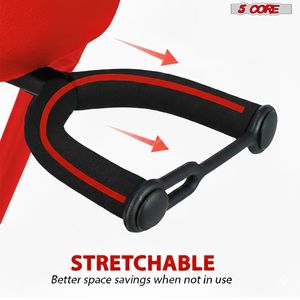 Sgabello Pieghevole per Chitarra 5Core con Seduta Imbottita da 3,15 Pollici, Poggiapiedi Integrato e Schienale per Musicisti - Product Image 3