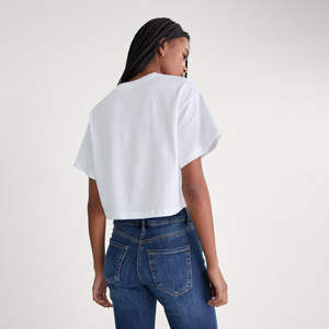 Haut court côtelé à carreaux élégant pour femme, coupe classique, décontracté, respirant, 100 % coton, idéal pour l'été - Product Image 3