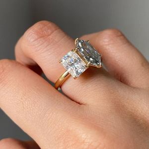 Elegant VVS Moissanite Diamond Bridal Engagement <b>Ring</b> Premium Luxury Fine Jewelry Wedding Proposal <b>Ring</b> for Women - Product Image 5