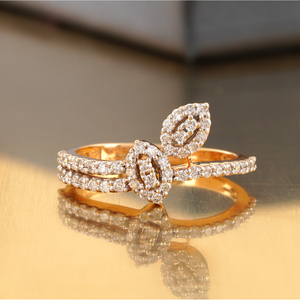 Marquise Double Halo <b>Open</b> Wrap <b>Ring</b> 14K Rose Gold VS1 Lab Grown Diamond Cocktail Statement Good Cut VVS1 White Yellow Gold - Product Image 1