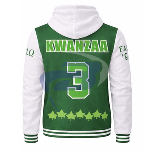 อัลฟ่า |   คาปา |   เสื้อแจ็คเก็ตอัลฟ่า โซโรริตี้ วาร์ซิตี้ คุณภาพสูง ปักลายปักอักษร สำหรับผู้หญิง วิทยาลัย เบสบอล บอมเบอร์ เลตเตอร์แมน เอเคเอ - Product Image 2