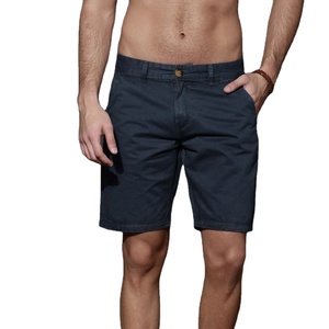 Men's Summer Solid Spandex/Polyester Quick Dry Anti-wrinkle <b>Elastic</b> <b>Waist</b> Casual <b>Chino</b> <b>Shorts</b> for Young Men - Product Image 1