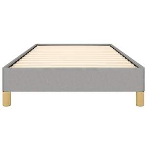 Cadre de lit en contreplaqué polyester gris clair, lit simple en bois d'ingénierie - Product Image 5