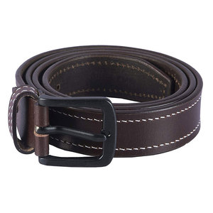 Genuine Leather Pin Buckle Belt Solid Color Casual Style Durable One-Piece Molding <b>Cow</b> Hide Material - Product Image 6