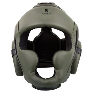 Protector de Cabeza de Boxeo de Cuero Ligero y Ajustable, Transpirable, con Logotipo Personalizado para Hombres y Mujeres, Entrenamiento de MMA 2026 - Product Image 1