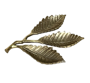 Eco-Friendly Durable Metal Leaf Shape Serving Tray for Home Hotel & Restaurants-Luxurious <b>Table</b> <b>Top</b> <b>Decor</b> - Product Image 6