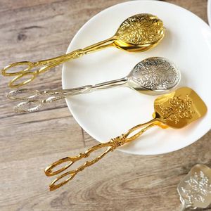 Pinzas para Repostería de Latón Puro, Hechas a Mano con Acabado Antiguo, Pinzas para Servir Pasteles, Pan, Postres, Cubos de Azúcar, Utensilios de Cocina, Producto Duradero - Product Image 4