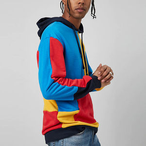 Sudaderas con Bloques de Color Personalizadas, Sudaderas de Forro Polar Multicolor de Alta Calidad para Hombre, con Logotipo Personalizado para Invierno - Product Image 4