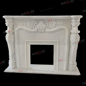 Chimenea Clásica Europea de Mármol Tallada a Mano - Product Image 2