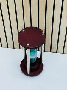 Reloj de Arena de 9'' con Base de Madera, Decoración Náutica para el Hogar u Oficina - Product Image 2