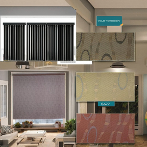 Persiana Enrollable Jacquard de Doble Color Personalizable y Elegante con Cuerda de Escalera para Cubrir Ventanas de Hogar u Oficina, Persianas Laterales - Product Image 1