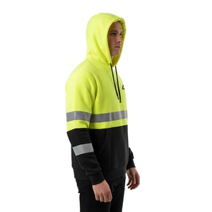 OEM ODM Wholesale Cotton <b>Waterproof</b> Reflective Safety Hoodie for Men Jacket ANSI Class3 Quick Dry Breathable Customizable - Product Image 2