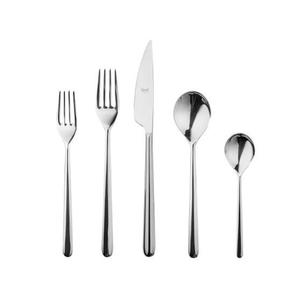High Polish Cutlery <b>Set</b> 5 Pcs Classic Design Reusable Eco Friendly Flatware <b>Sets</b> Stainless Steel Food Grade For Dining Table Use - Product Image 4