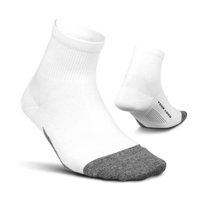 Chaussettes de yoga pour femmes avec logo personnalisé, antidérapantes, en coton et fibre de bambou, respirantes, à séchage rapide, avec compression et design sur le corps et le bord du chaussette - Product Image 3